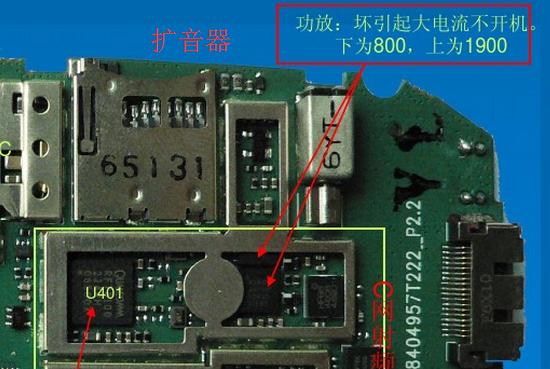 一篇关于手机电路板功能区元件分析